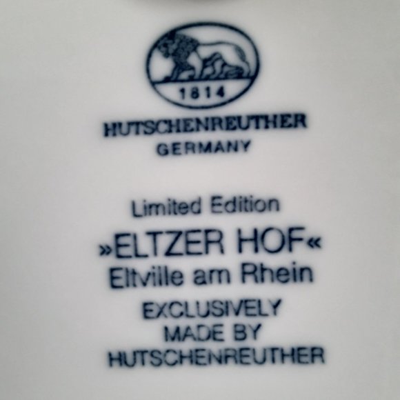 VINTAGE HUTSCHENREUTHER 1987 Ltd Edition Wall Plate - Picture 7 of 8